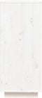 vidaXL - Dressoir - 110,5x35x80 - cm - massief - grenenhout - wit
