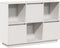 vidaXL - Dressoir - 110,5x35x80 - cm - massief - grenenhout - wit