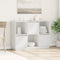 vidaXL - Dressoir - 110,5x35x80 - cm - massief - grenenhout - wit