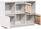 vidaXL - Dressoir - 110,5x35x80 - cm - massief - grenenhout - wit