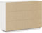 vidaXL - Dressoir - 110,5x35x80 - cm - massief - grenenhout - wit