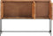 vidaXL - Dressoir - 110x28x76 - cm - massief - acaciahout