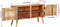 vidaXL - Dressoir - 110x30x60 - cm - massief - mangohout