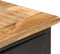 vidaXL - Dressoir - 110x30x65 - cm - massief - ruw - mangohout - en - staal