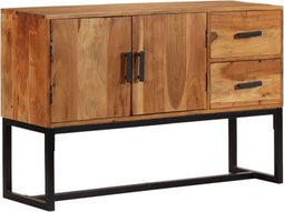 vidaXL - Dressoir - 110x30x70 - cm - massief - acaciahout - bruin