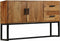 vidaXL - Dressoir - 110x30x70 - cm - massief - acaciahout - bruin