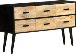 vidaXL - Dressoir - 110x33x64 - cm - massief - mangohout