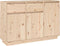vidaXL - Dressoir - 110x34x75 - cm - massief - grenenhout