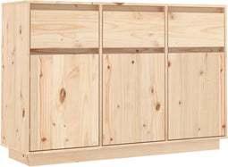 vidaXL - Dressoir - 110x34x75 - cm - massief - grenenhout