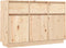 vidaXL - Dressoir - 110x34x75 - cm - massief - grenenhout