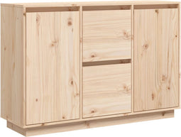 vidaXL - Dressoir - 110x34x75 - cm - massief - grenenhout
