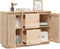 vidaXL - Dressoir - 110x34x75 - cm - massief - grenenhout