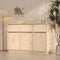 vidaXL - Dressoir - 110x34x75 - cm - massief - grenenhout