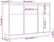 vidaXL - Dressoir - 110x34x75 - cm - massief - grenenhout