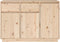 vidaXL - Dressoir - 110x34x75 - cm - massief - grenenhout
