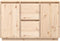 vidaXL - Dressoir - 110x34x75 - cm - massief - grenenhout