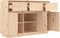 vidaXL - Dressoir - 110x34x75 - cm - massief - grenenhout