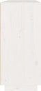 vidaXL - Dressoir - 110x34x75 - cm - massief - grenenhout - wit