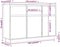 vidaXL - Dressoir - 110x34x75 - cm - massief - grenenhout - wit