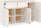 vidaXL - Dressoir - 110x34x75 - cm - massief - grenenhout - wit
