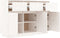 vidaXL - Dressoir - 110x34x75 - cm - massief - grenenhout - wit