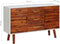 vidaXL - Dressoir - 110x35x70 - cm - massief - acaciahout - en - MDF