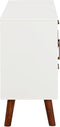 vidaXL - Dressoir - 110x35x70 - cm - massief - acaciahout - en - MDF