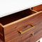 vidaXL - Dressoir - 110x35x70 - cm - massief - acaciahout - en - MDF