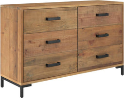 vidaXL - Dressoir - 110x35x70 - cm - massief - grenenhout - bruin
