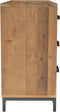 vidaXL - Dressoir - 110x35x70 - cm - massief - grenenhout - bruin
