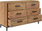 vidaXL - Dressoir - 110x35x70 - cm - massief - grenenhout - bruin