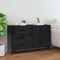 vidaXL - Dressoir - 110x35x70 - cm - massief - grenenhout - zwart