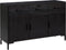 vidaXL - Dressoir - 110x35x70 - cm - massief - grenenhout - zwart