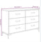 vidaXL - Dressoir - 110x35x70 - cm - massief - grenenhout - zwart