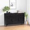 vidaXL - Dressoir - 110x35x70 - cm - massief - grenenhout - zwart