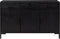 vidaXL - Dressoir - 110x35x70 - cm - massief - grenenhout - zwart