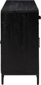vidaXL - Dressoir - 110x35x70 - cm - massief - grenenhout - zwart