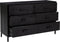 vidaXL - Dressoir - 110x35x70 - cm - massief - grenenhout - zwart
