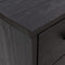 vidaXL - Dressoir - 110x35x70 - cm - massief - grenenhout - zwart
