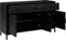 vidaXL - Dressoir - 110x35x70 - cm - massief - grenenhout - zwart