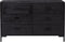 vidaXL - Dressoir - 110x35x70 - cm - massief - grenenhout - zwart