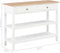 vidaXL - Dressoir - 110x35x80 - cm - MDF - wit