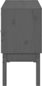 vidaXL - Dressoir - 110x40x78 - cm - massief - grenenhout - grijs