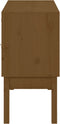 vidaXL - Dressoir - 110x40x78 - cm - massief - grenenhout - honingbruin