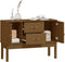 vidaXL - Dressoir - 110x40x78 - cm - massief - grenenhout - honingbruin