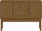 vidaXL - Dressoir - 110x40x78 - cm - massief - grenenhout - honingbruin