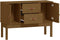 vidaXL - Dressoir - 110x40x78 - cm - massief - grenenhout - honingbruin