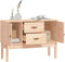 vidaXL - Dressoir - 110x40x78 - cm - massief - grenenhout