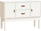 vidaXL - Dressoir - 110x40x78 - cm - massief - grenenhout - wit