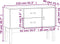 vidaXL - Dressoir - 110x40x78 - cm - massief - grenenhout - wit
